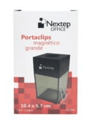 Porta Clips Nextep Magnetico Grande 10.4 cm para 500 clips