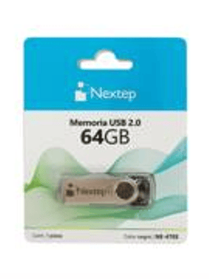 Memoria USB Nextep 2.0 Twist 64GB Negro