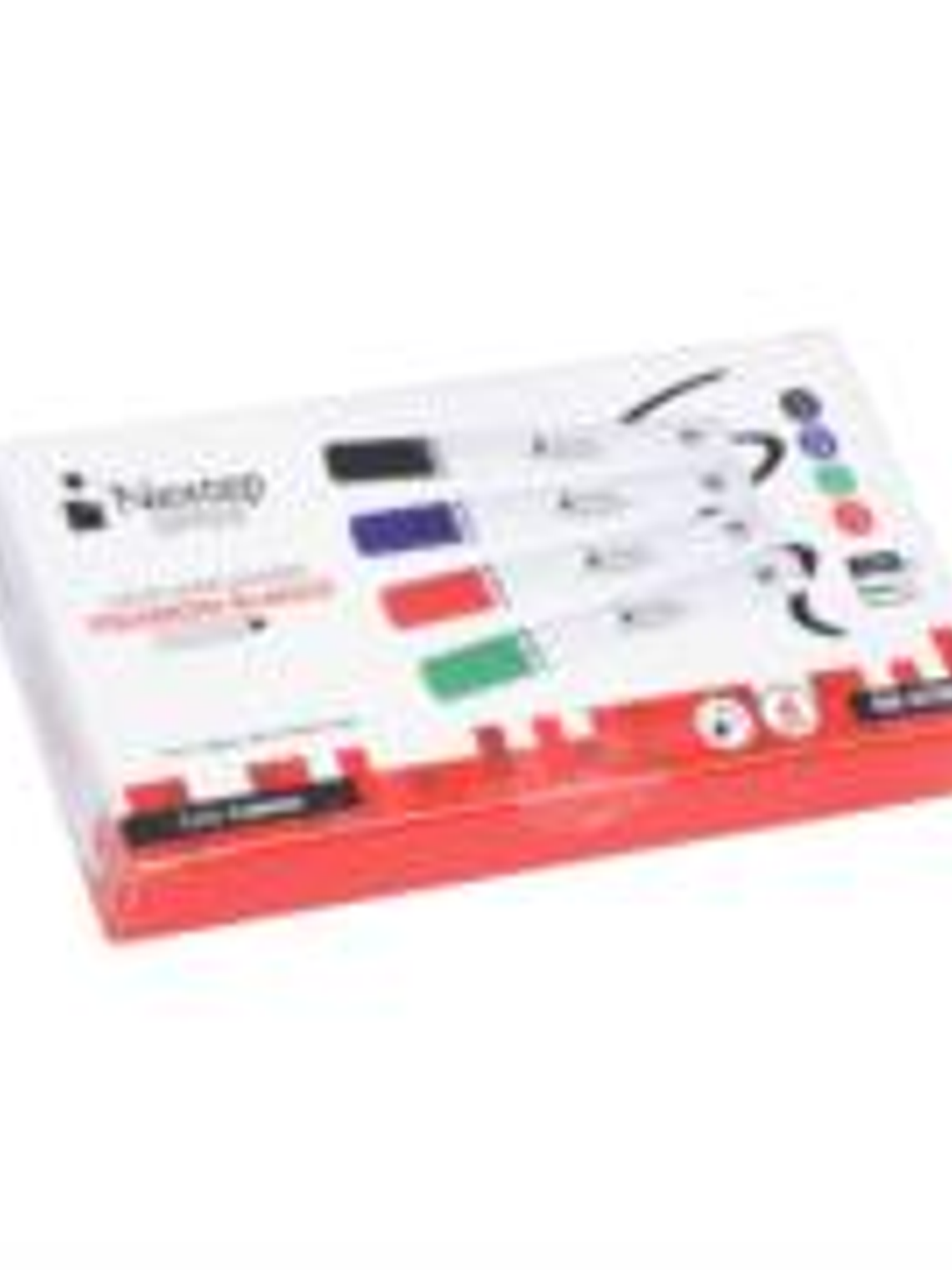 Marcadores Nextep para Pizarron Blanco Juego 4 Colores Punta Gruesa Cincel 4mm 1