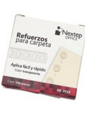 Etiquetas Nextep Refuerzo para Carpeta Transparentes C/500