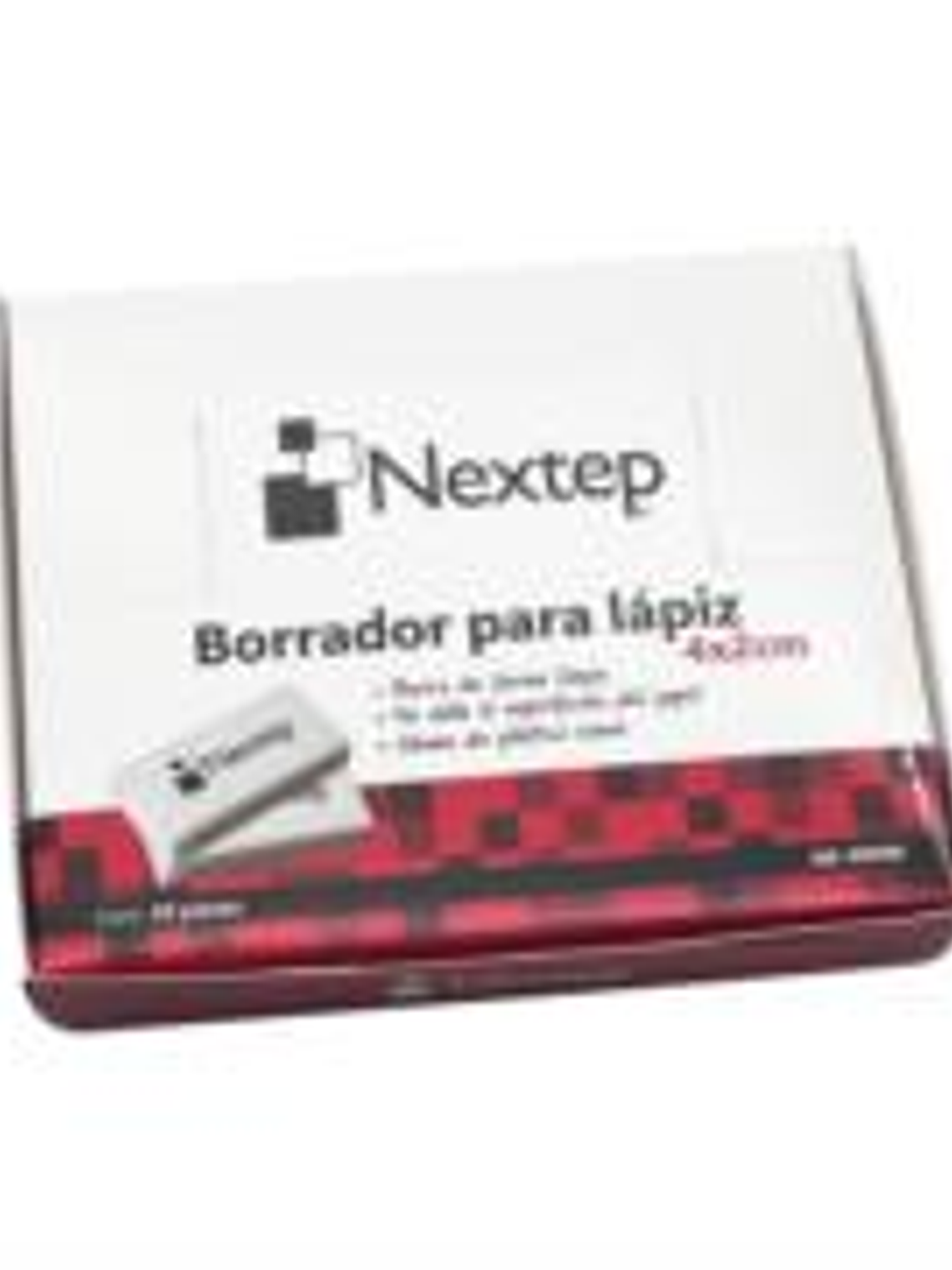 Borrador Nextep para Lapiz Blanco 4x2cm C/30 1