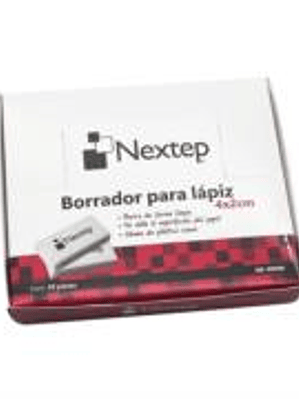 Borrador Nextep para Lapiz Blanco 4x2cm C/30