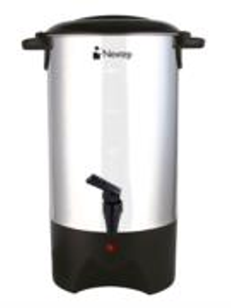 Cafetera Nextep Percoladora Industrial 40 Tazas Acero Inoxidable con Medidor de Agua y Auto Apagado 1