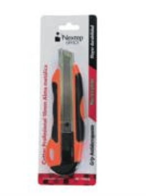 Cutter Profesional Nextep Navaja 18MM. Alma de Metal y Grip