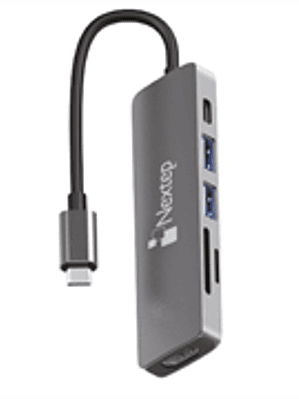 Hub Nextep USB-C 6 en 1 USB 3.0/HDMI/4K Lector SD-TF