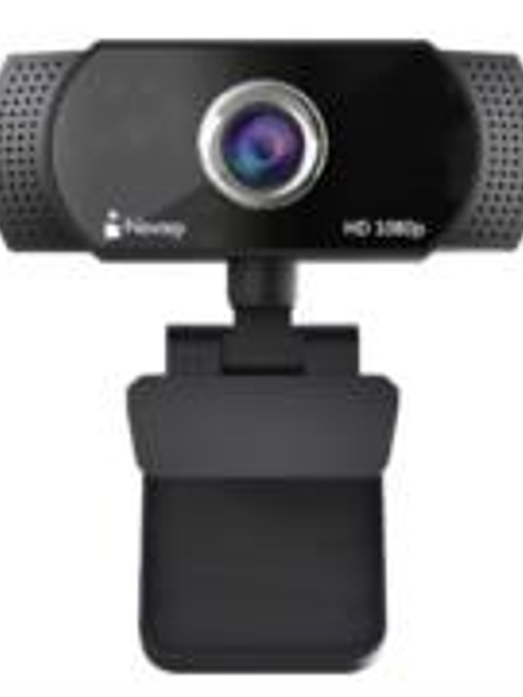 Cámara Web Nextep FHD 1080P USB Ajuste 360° Color Negro 1