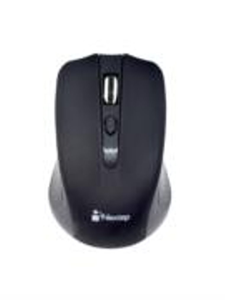 Mouse Nextep Inalámbrico USB Color Negro 1600 dpi Baterias Incluidas 1