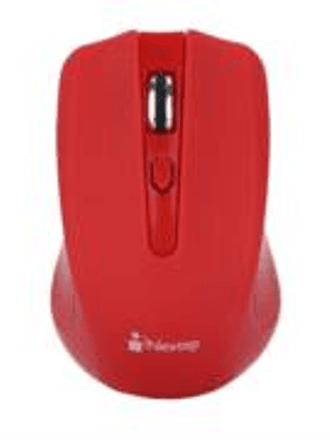 Mouse Nextep Inalámbrico USB Color Rojo 1600 dpi Baterías Incluidas