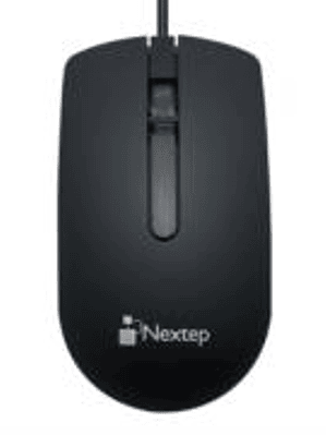 Mouse Nextep Alámbrico USB 1000 dpi Color Negro