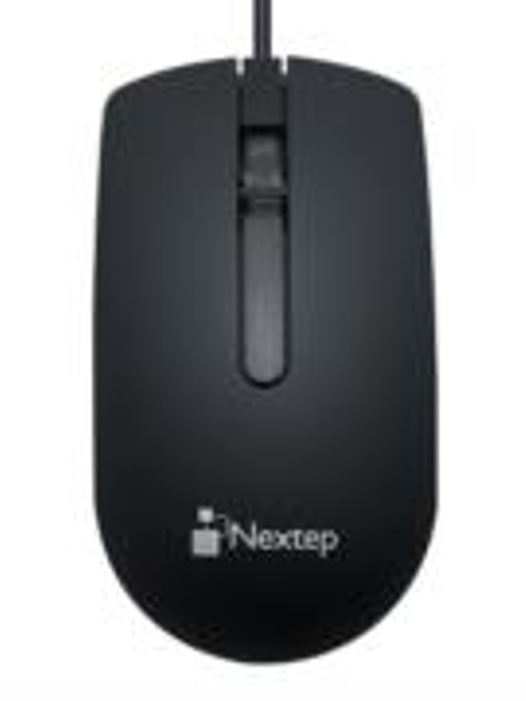 Mouse Nextep Alámbrico USB 1000 dpi Color Negro 1