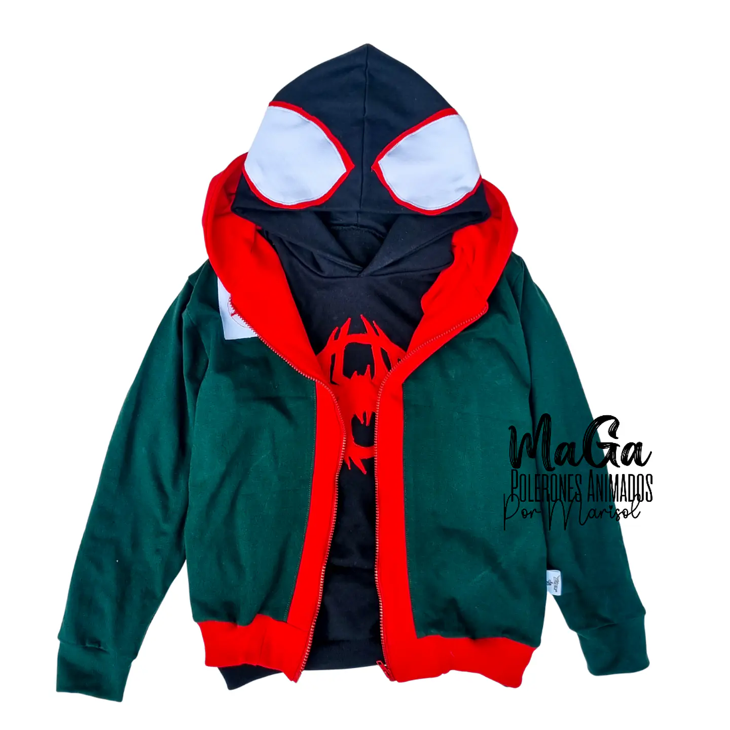 inspirado en miles verde (spiderverse) 4
