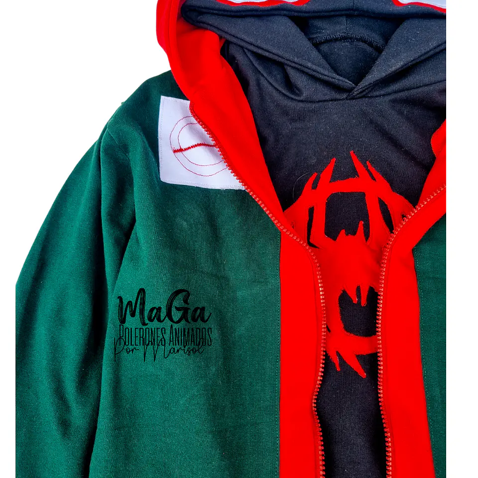 inspirado en miles verde (spiderverse) 2