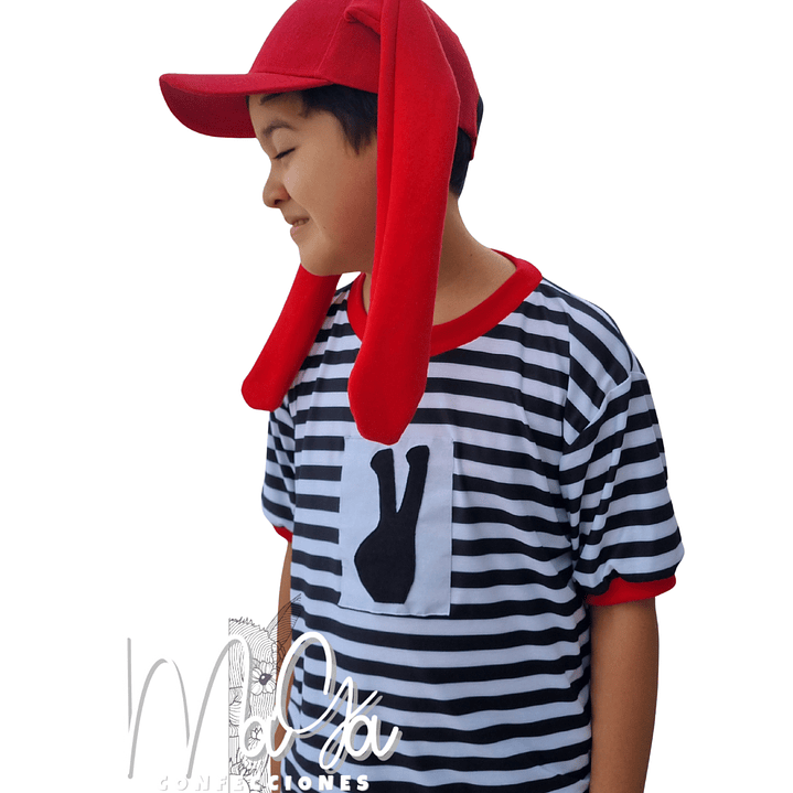 Polera + gorro inspirado en Bodoque 2