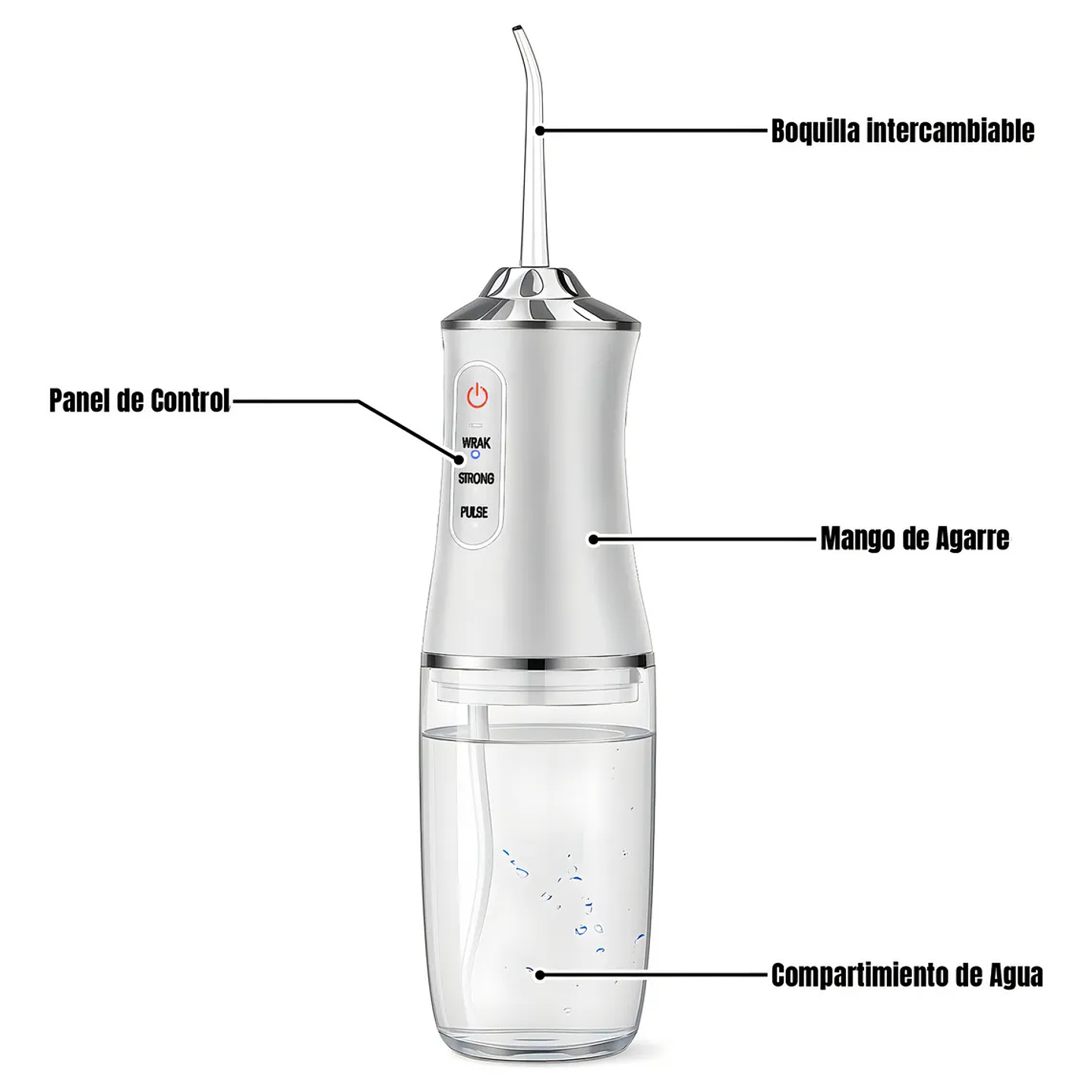 Irrigador bucal recargable e inalámbrico – limpieza profunda y encías sanas 6