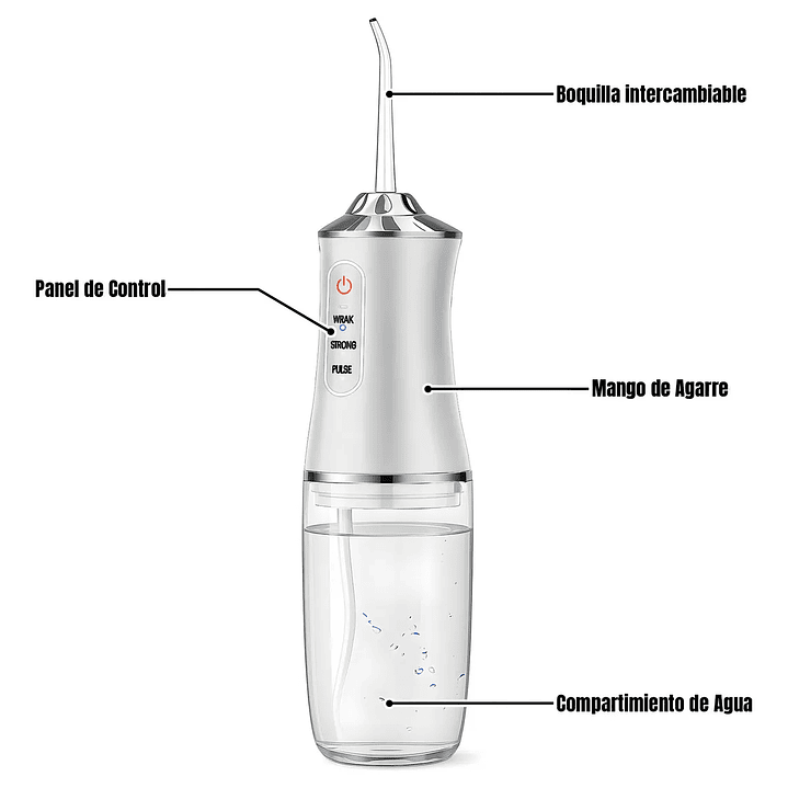 Irrigador bucal recargable e inalámbrico – limpieza profunda y encías sanas 6