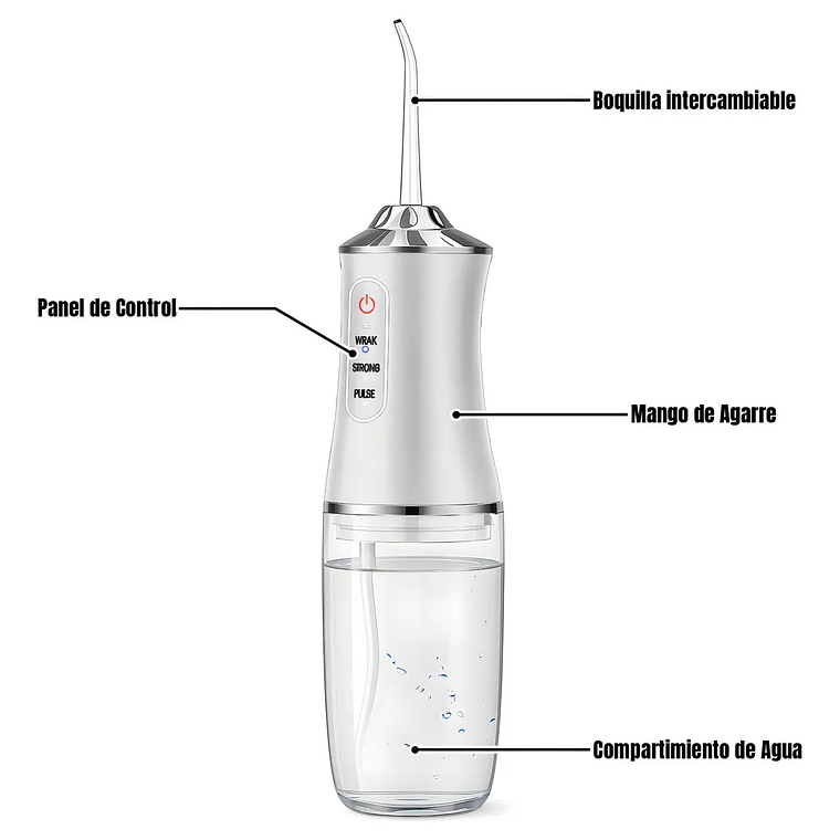 Irrigador bucal recargable e inalámbrico – limpieza profunda y encías sanas 6