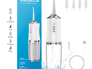 Irrigador bucal recargable e inalámbrico – limpieza profunda y encías sanas