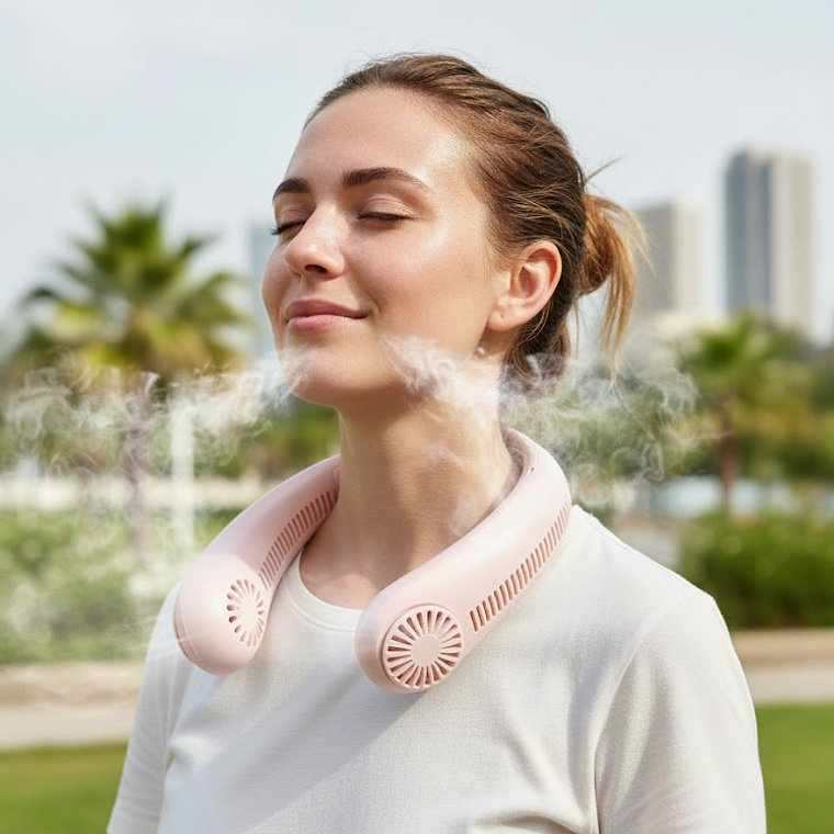 Mini ventilador portátil para cuello – frescura inmediata donde vayas 2