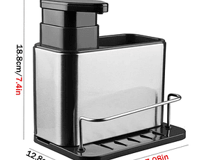 Dispensador y organizador de lavalozas en acero inoxidable – orden, limpieza y practicidad en tu cocina