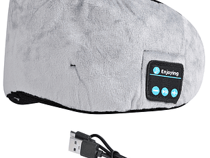 Antifaz ajustable con Bluetooth para dormir – descanso total, oscuridad y relax auditivo