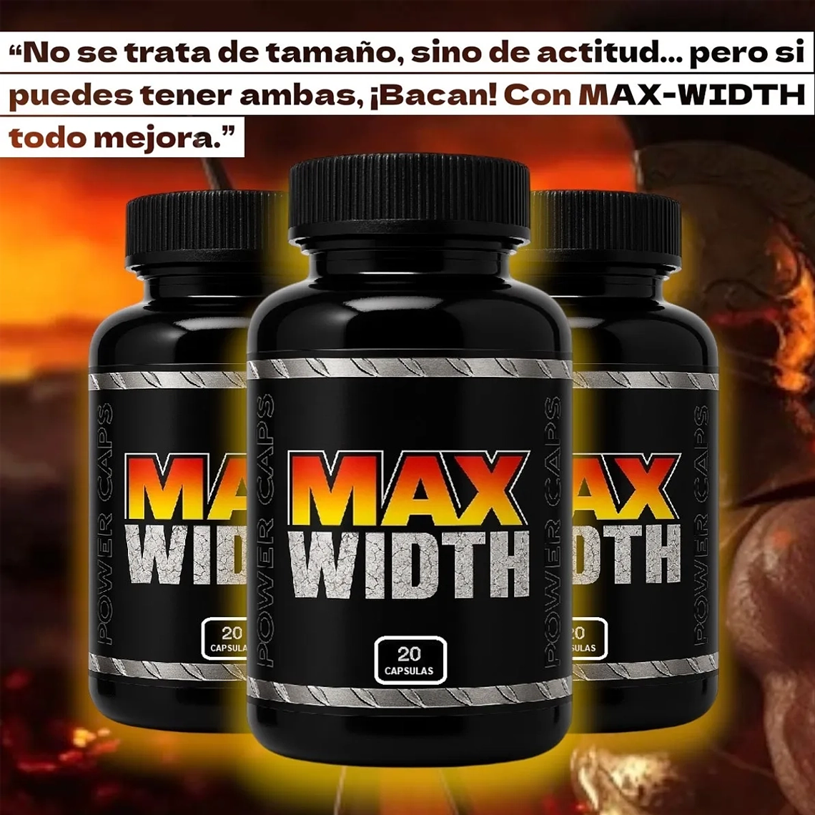 Cápsulas Max-Width Agrandamiento de Pene Natural  3