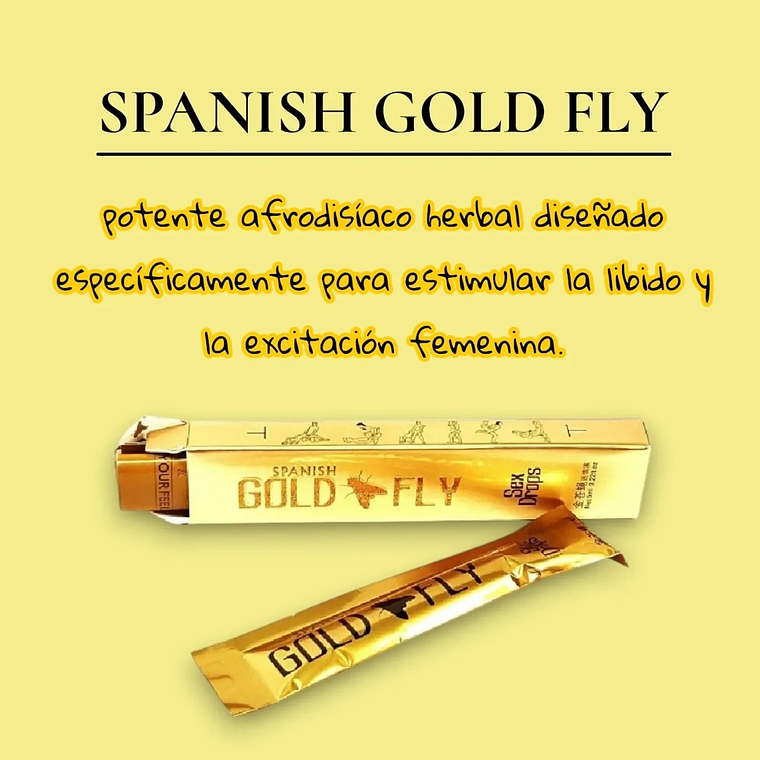 Spanish Gold Fly Excitante Sexual Unisex – Afrodisíaco Natural Sin Sabor 3