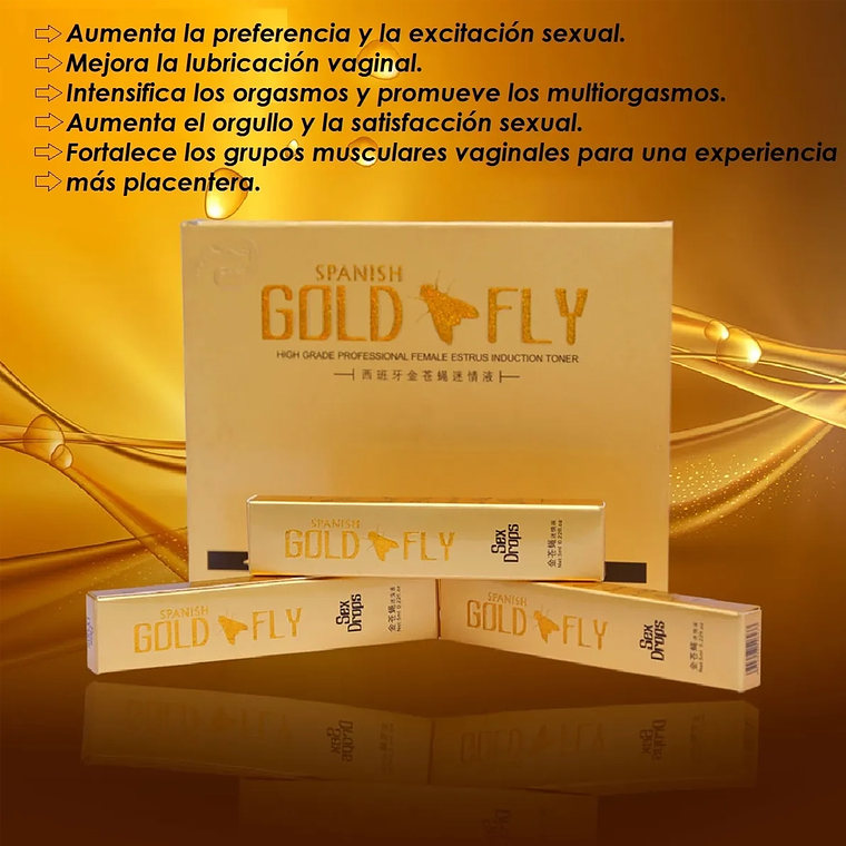 Spanish Gold Fly Excitante Sexual Unisex – Afrodisíaco Natural Sin Sabor 6