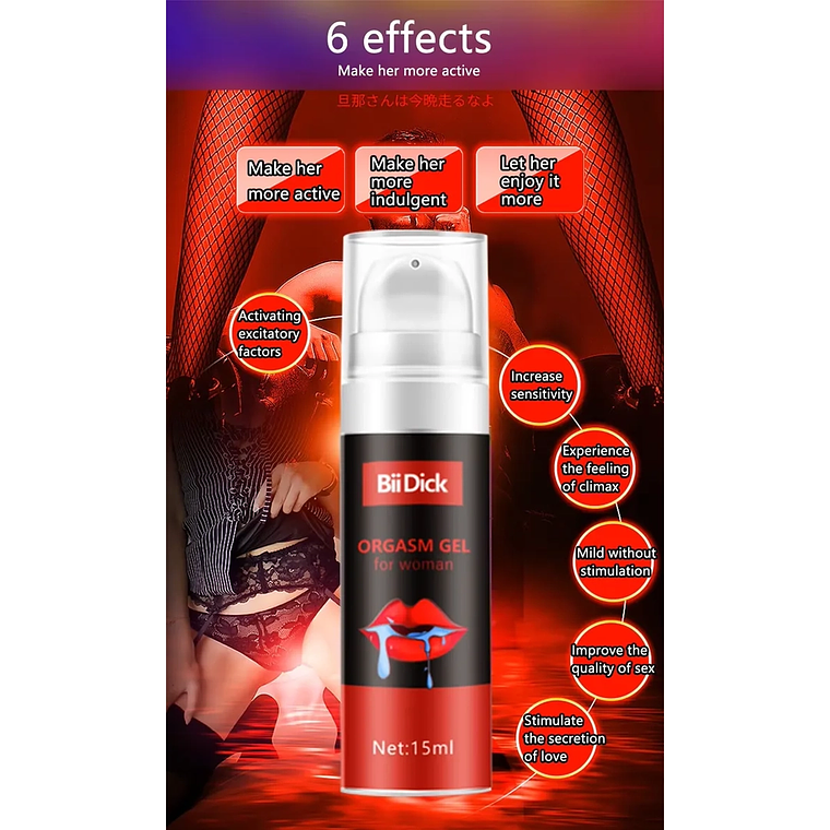 Gel Lubricante Orgásmico Femenino Sin Sabor – Estimulante Clitorial Base Agua Comestible 7