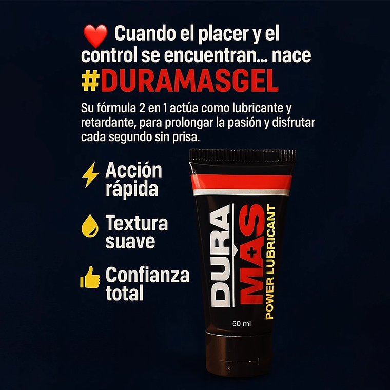 Lubricante Retardante Masculino Dura Más Sin Sabor 50 mL – Eyaculación Controlada 4