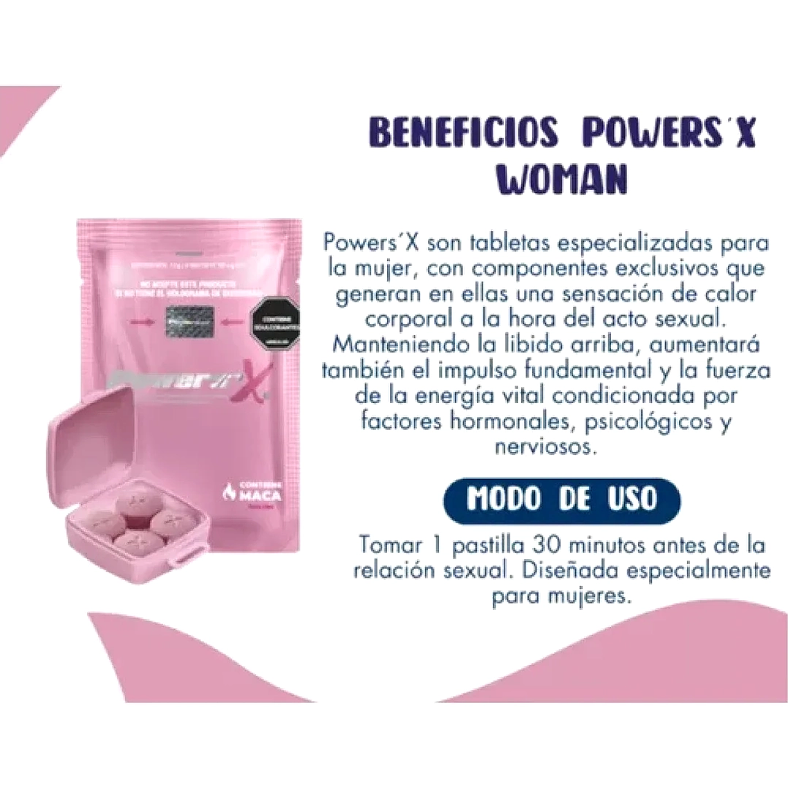 Potenciador Sexual Femenino Natural PowerS’X  3