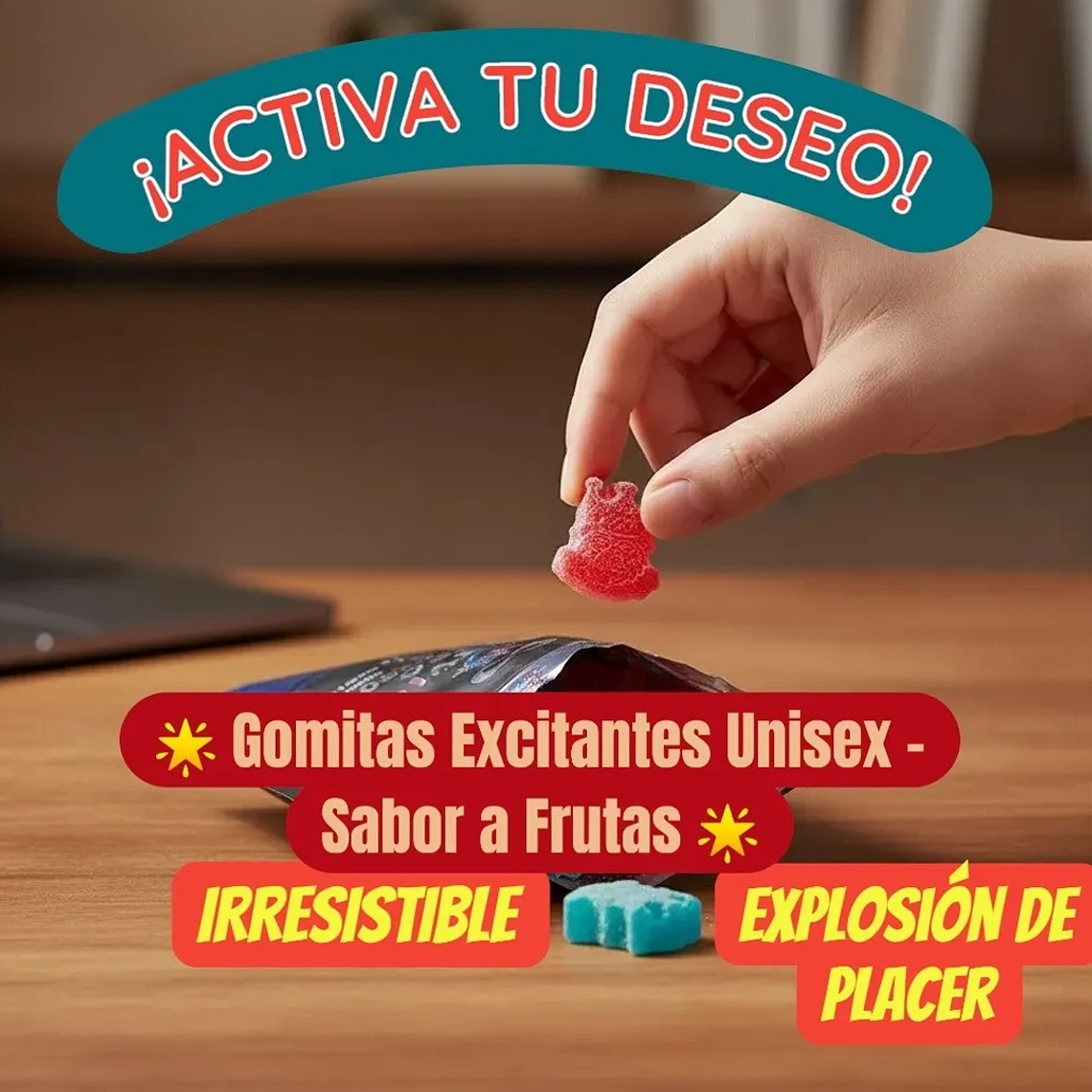 Gomitas Excitantes Unisex Viking GUMMES sabor Frutas Afrodisíacas 4