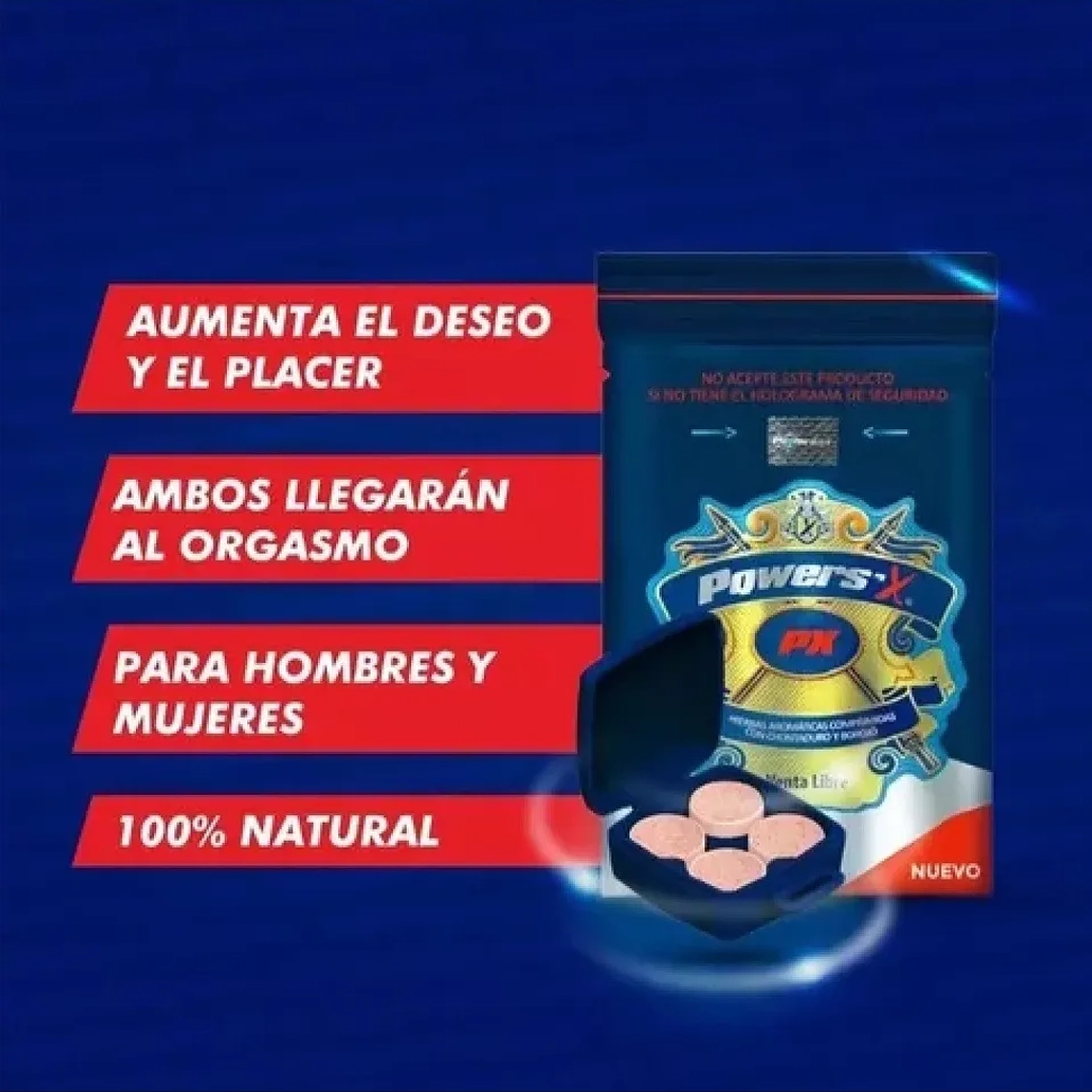 Potenciador Sexual Natural Hombre PowerS’X Tabletas 3