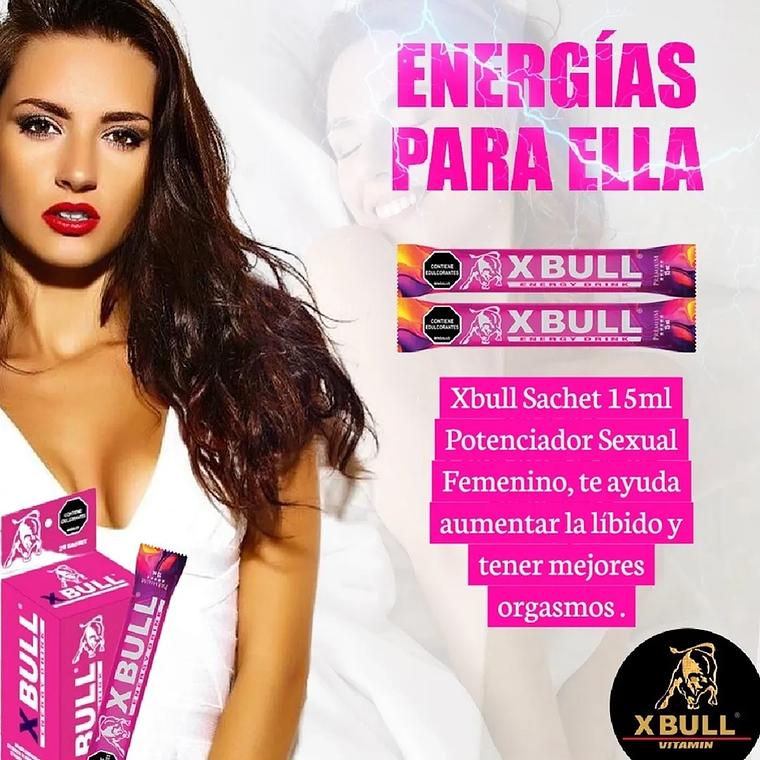 Potenciador Femenino Afrodisíaco Natural X-Bull Mujer  Suplemento Sexual 3
