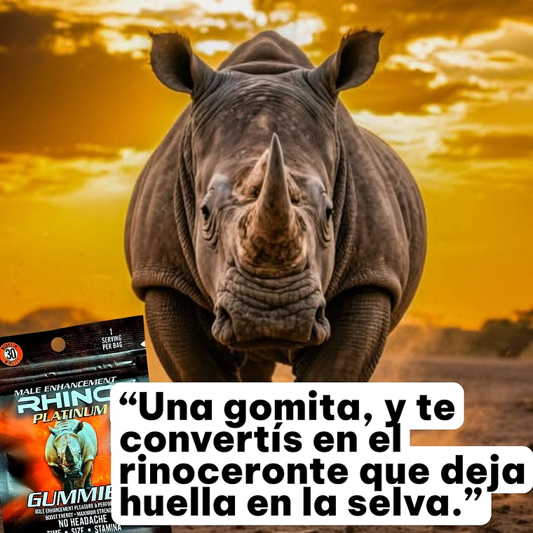 Gomitas Rhino Platinum – Potenciador Sexual Masculino de Acción Rápida 5
