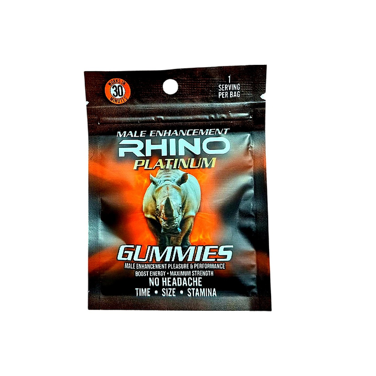 Gomitas Rhino Platinum – Potenciador Sexual Masculino de Acción Rápida 1