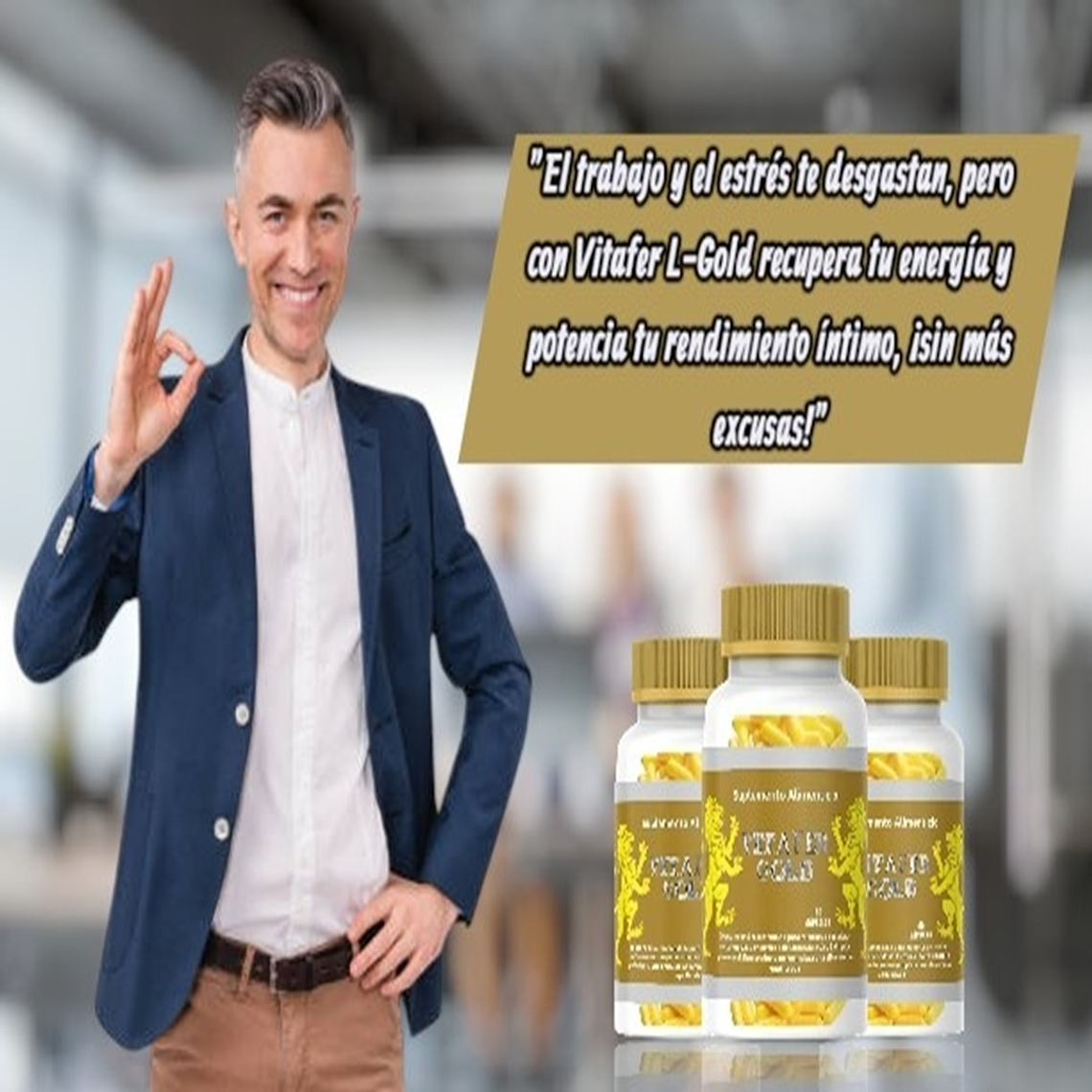 Cápsulas Potenciador Masculino Vitafer L Gold – Energía y Libido Natural 4