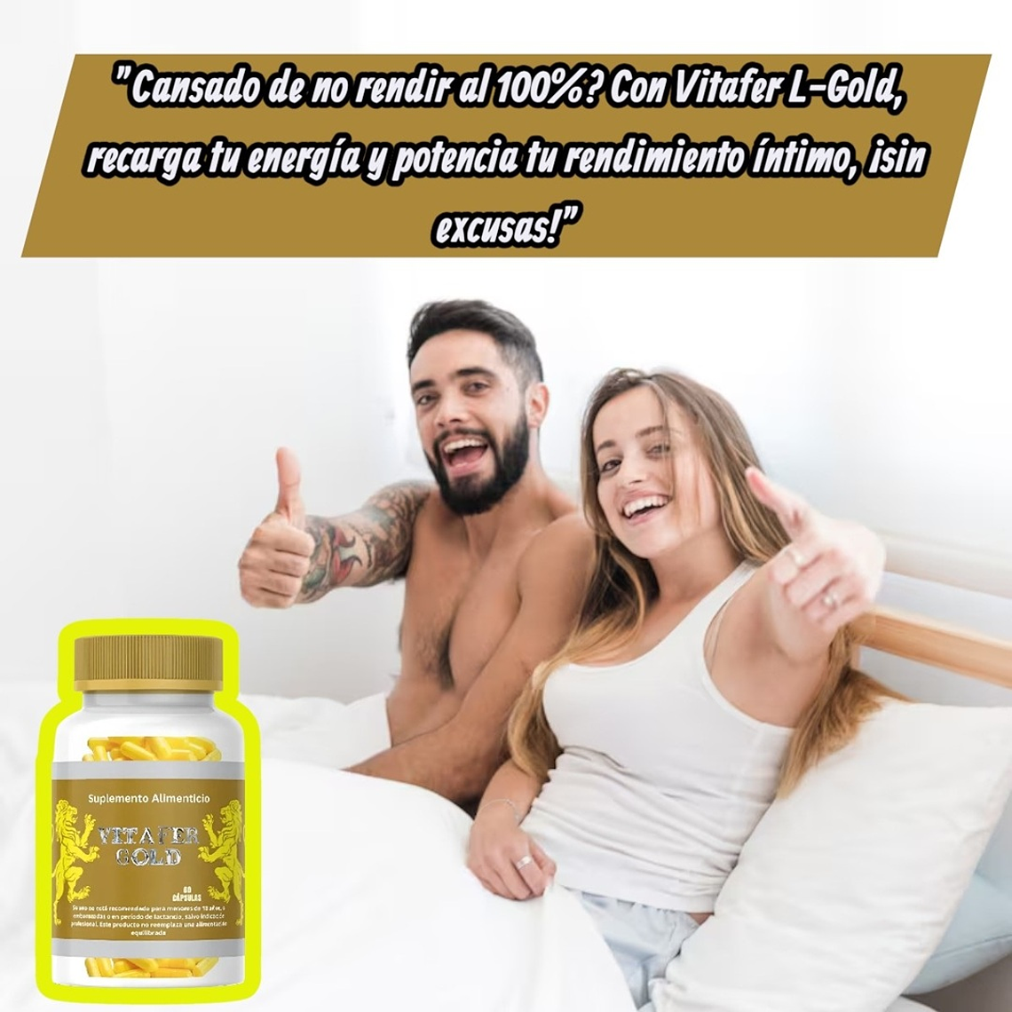 Cápsulas Potenciador Masculino Vitafer L Gold – Energía y Libido Natural 3