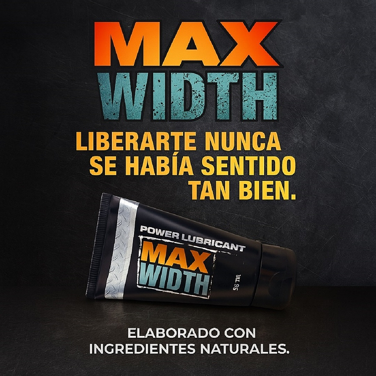 Lubricante Gel Intimo Max Width Sexram – Agrandamiento Pene 50ml 2