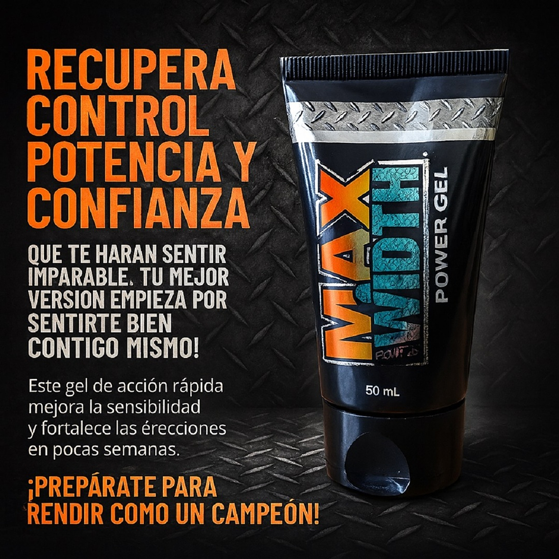 Lubricante Gel Intimo Max Width Sexram – Agrandamiento Pene 50ml 3