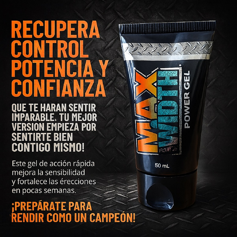 Lubricante Gel Intimo Max Width Sexram – Agrandamiento Pene 50ml 3