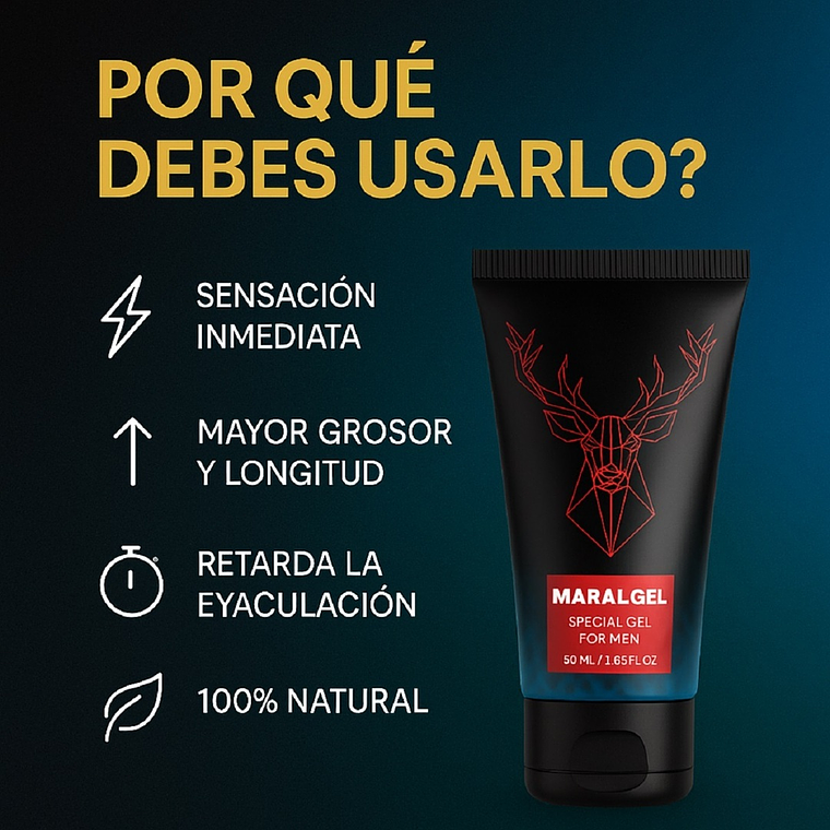 Gel Ruso Maral Gold – Agrandador y Potenciador Sexual Masculino 50ml 4