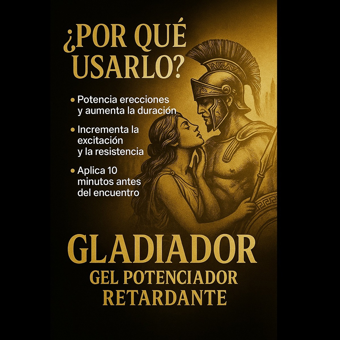 Lubricante Potenciador Retardante Gladiador Sexram – Gel Íntimo Masculino 50ml 3