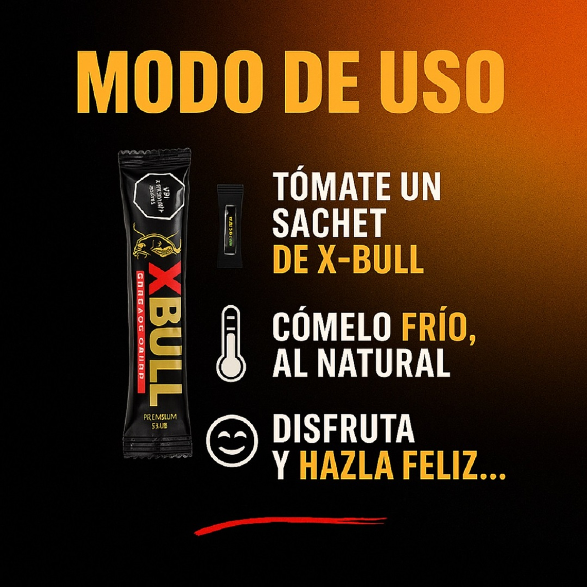 X-Bull Hombre Potenciador Sexual Natural en Sachet 15 ml 3