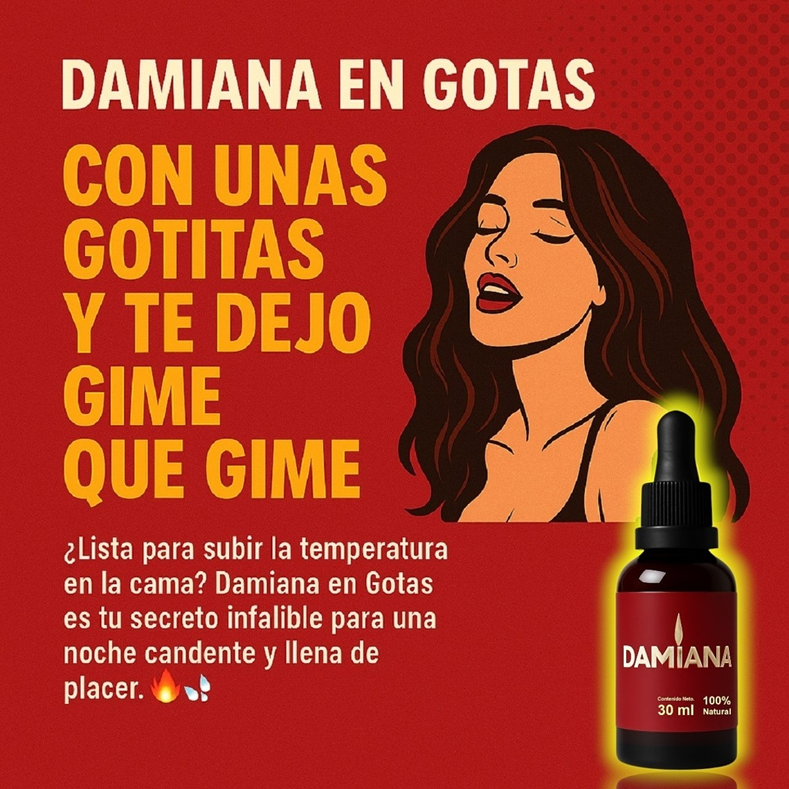 Gotas Excitante Femenina Damiana – Suplemento Afrodisíaco Natural 30 mL 3