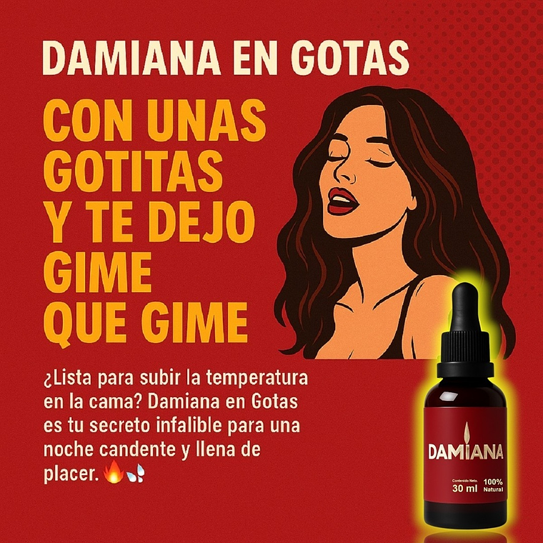 Gotas Excitante Femenina Damiana – Suplemento Afrodisíaco Natural 30 mL 3