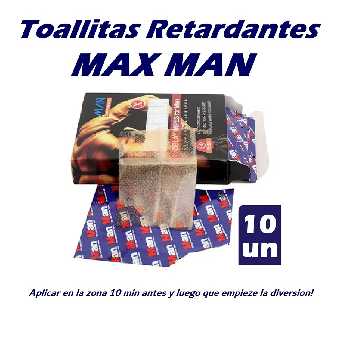 Toallitas Retardante Masculinas Maxman – Control y Confianza  3