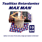 Toallitas Retardante Masculinas Maxman – Control y Confianza  - Miniatura 3