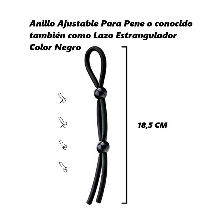Anillos Ajustables de Silicona para Pene y Testículos Pack x3 Negro – Prolonga Erección y Placer 4