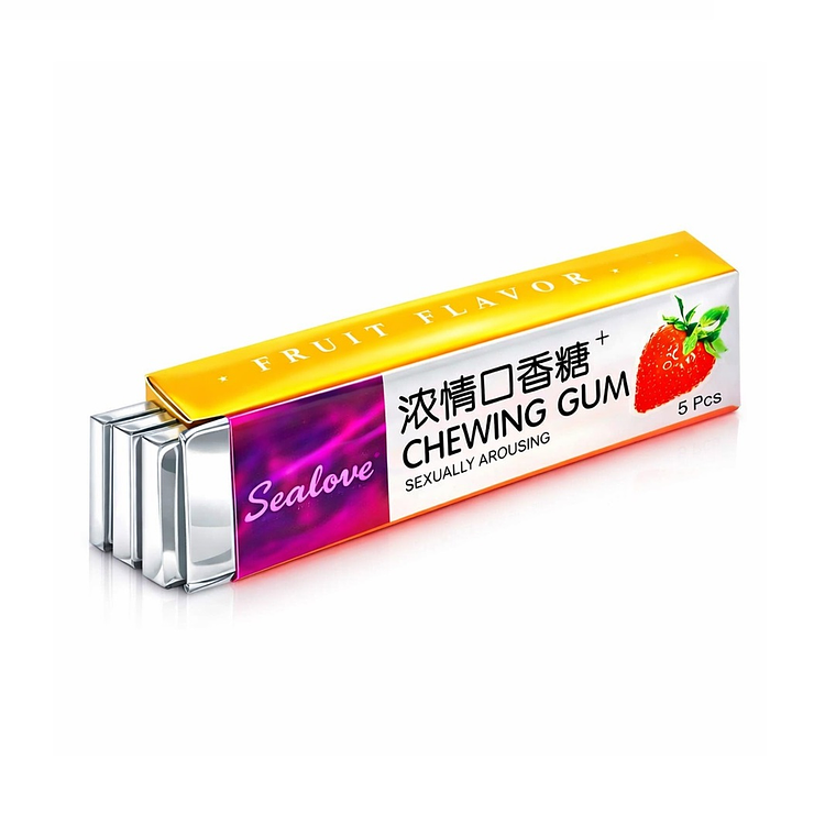 Chicles Excitantes Femeninos Sex Love Sabor Frutilla – Suplemento Intimidad 1