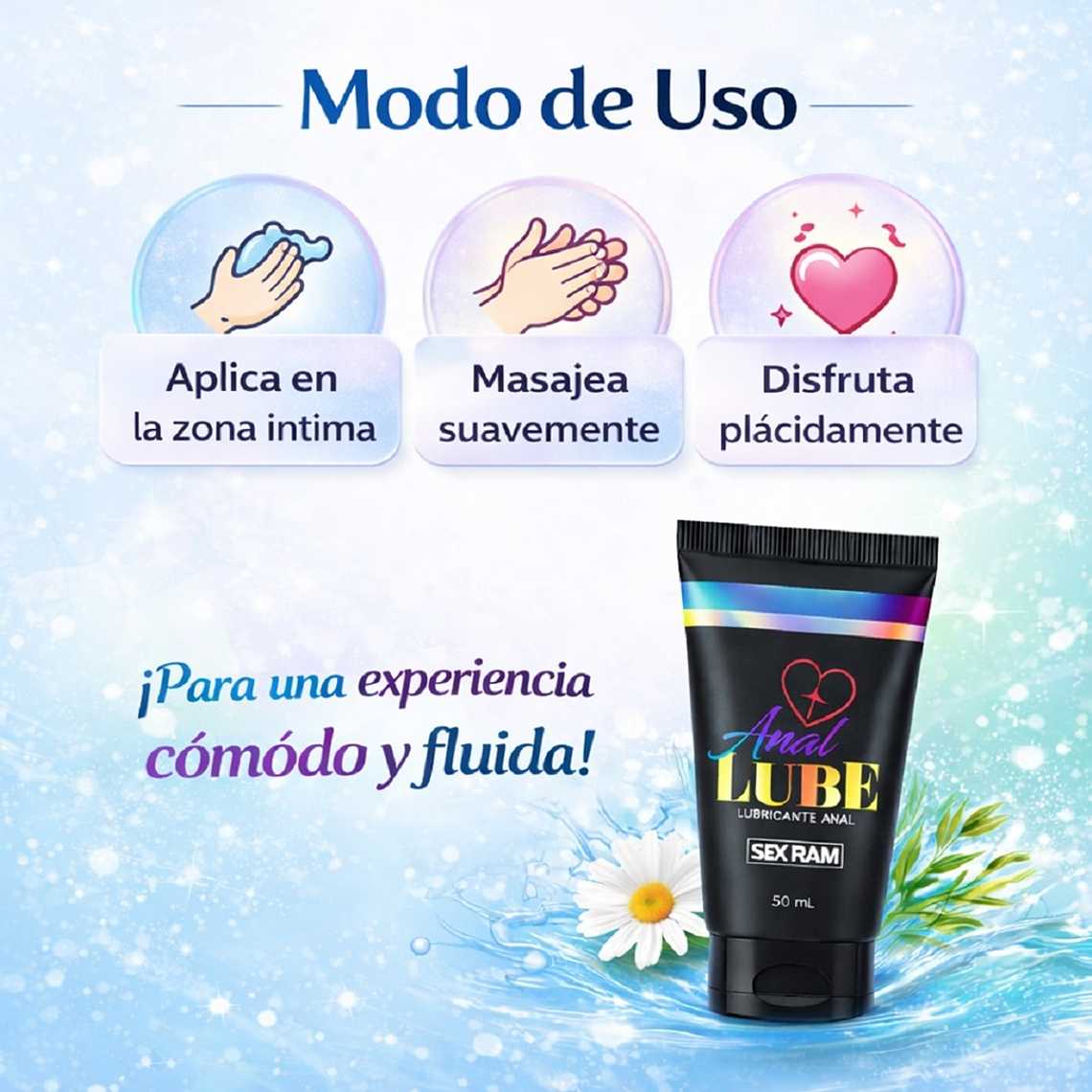 Lubricante Anal Dilatador – Base Agua Sexram  2